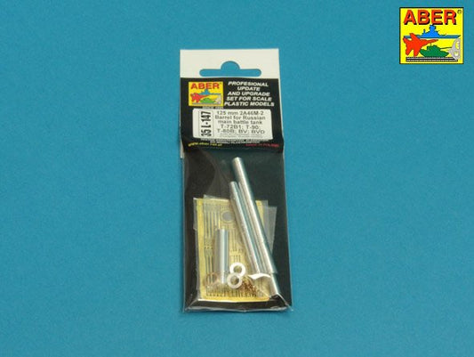Aber 35L147 1:35 125mm 2A46M-2 Barrel for Soviet T-72B1; T-90; T-80B; T-80BV; T-80BVD
