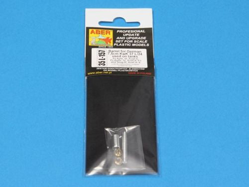 Aber 35L157 1:35 75mm KwK 37 L/24 Barrel for Pz.Kpfw.III Ausf.N & Pz.Kpfw.IV Ausf.A/B/C/D/E Universal Set