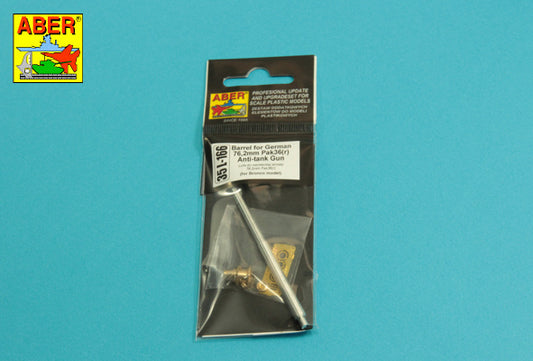 Aber 35L166 1:35 Barrel for German 76,2mm Pak 36(r) Anti-Tank Gun
