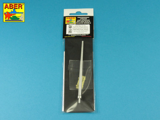 Aber 35L167 1:35 German 7,5cm KwK42L/70 Gun Barrel without Muzzle Brake for Panther Pz.Kpfw.V Ausf.A/D/G or Panther II