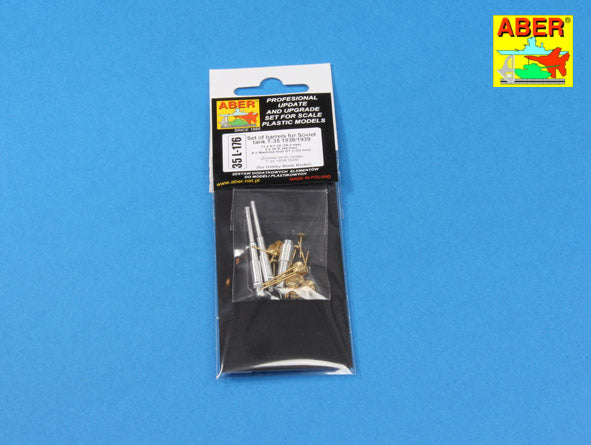 Aber 35L176 1:35 Set of Barrels for Soviet Tank T-35 1938/1939