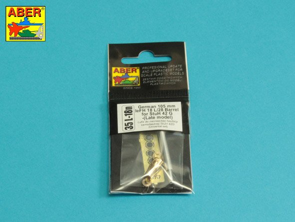 Aber 35L018N 1:35 German 105mm leFH 18L/28 Barrel for StuH42G (Late Model)