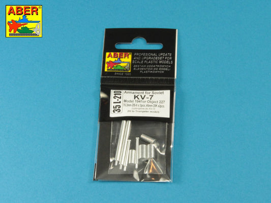 Aber 35L210 1:35 Armament for Soviet KV-7 76mm x 2; 45mm x 2