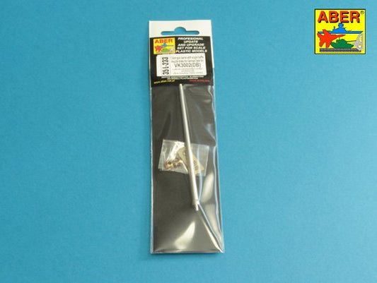 Aber 35L233 1:35 7,5cm Gun Barrel with Single Baffle Muzzle Brake for German Tank VK3002(DB)