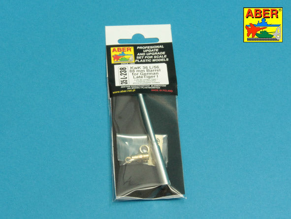 Aber 35L238 1:35 KwK36/L56 88mm Barrel for Pz.Kpfw.VI Ausf.E Tiger I (Late) Sd.Kfz.181