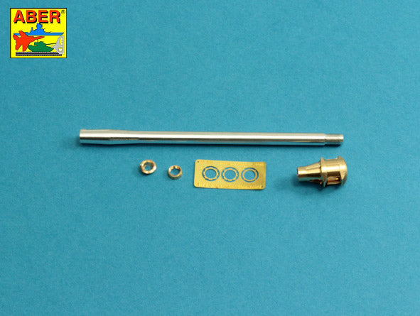 Aber 35L242 1:35 90mm M3 Barrel with Muzzle Brake for T26E3 Pershing (aka M26) U.S. Tank