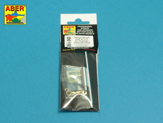 Aber 35L243 1:35 Barrel for German 8,8cm Kw.K 43 (L/71) Gun used on Pz.Kpfw.VI King Tiger Sd.Kfz.182 with Henschel Turret