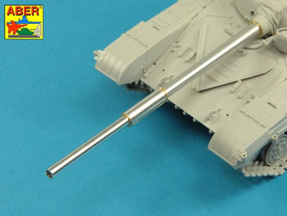 Aber 35L250 1:35 125mm 2A46 Barrel for Soviet T-64 & T-72A without thermal cover (designed to used with Trumpeter kits)