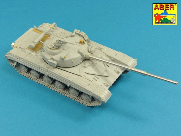 Aber 35L250 1:35 125mm 2A46 Barrel for Soviet T-64 & T-72A without thermal cover (designed to used with Trumpeter kits)