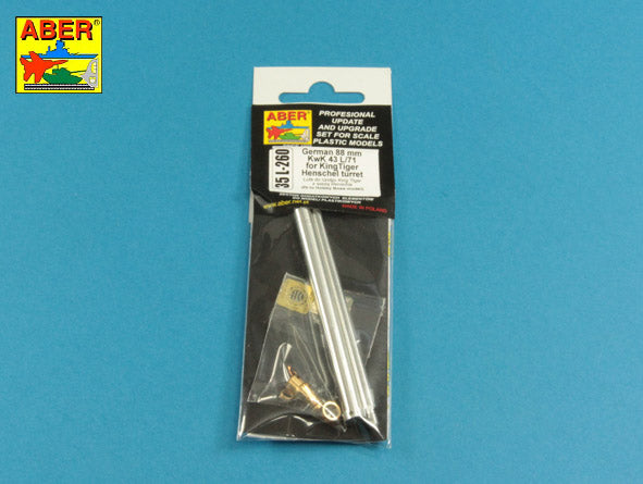 Aber 35L260 1:35 Barrel German 8,8cm Kw.K 43 (L/71) Gun used on Tiger B Henschel-Turm