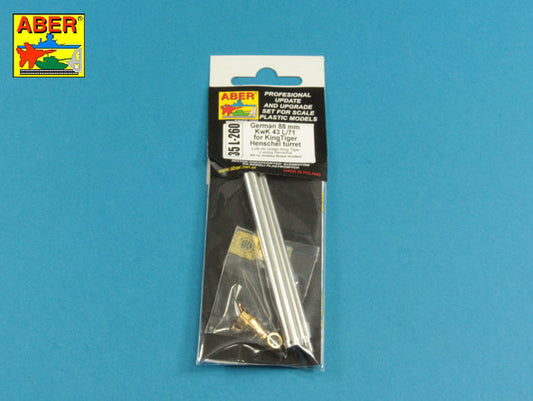 Aber 35L260 1:35 Barrel German 8,8cm Kw.K 43 (L/71) Gun used on Tiger B Henschel-Turm