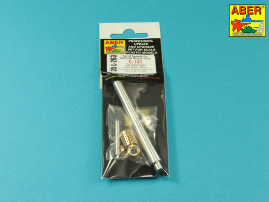 Aber 35L263 1:35 Entwicklungsfahrzeug E-100 Heavy Tank Barrels 15cm & 7,5cm