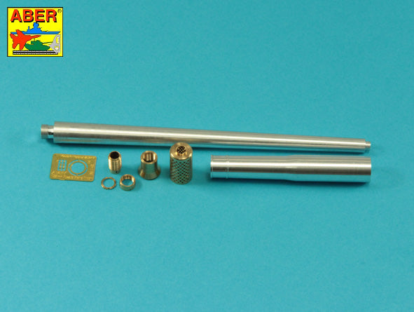 Aber 35L264 1:35 Krupp 12.8cm PaK-44 Gun Barrel with Muzzle Brake