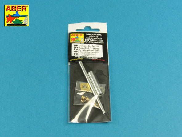 Aber 35L269 1:35 German 8,8cm Two Part Pak 43/3 L/71 Barrel for Jagdpanther Ausf.G1 Sd.Kfz.173 Late & Ausf.G2