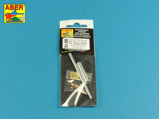 Aber 35L269 1:35 German 8,8cm Two Part Pak 43/3 L/71 Barrel for Jagdpanther Ausf.G1 Sd.Kfz.173 Late & Ausf.G2