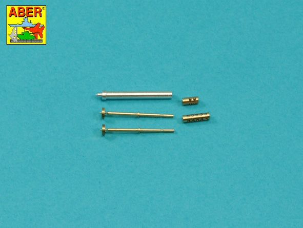 Aber 35L274 1:35 Armament for French Light Armoured Car AML-60-7; Barrel for 7,62mm Machine Guns x2pcs & 90mm Mortar