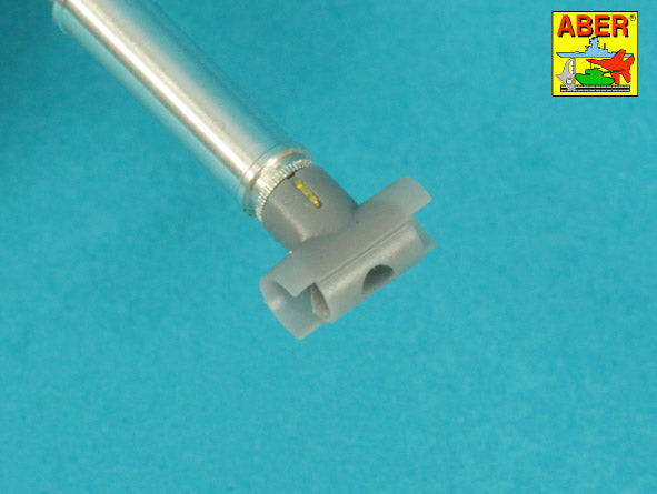 Aber 35L287 1:35 90mm M-36 tank barrel T-shaped Muzzle Brake with mantlet cover for U.S. M47 and M48A1 Patton