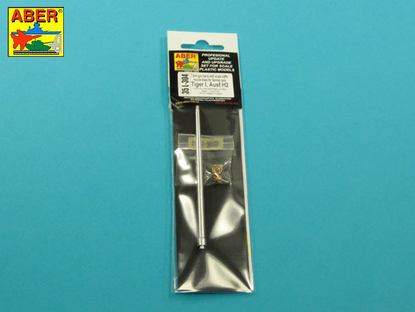 Aber 35L304 1:35 7,5cm Gun Barrel with Single Baffle Muzzle Brake for Pz.Kpfw.VI Tiger I Ausf.H2
