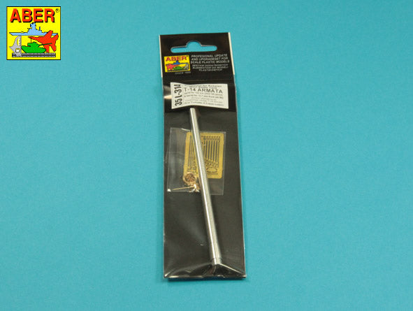 Aber 35L314 1:35 Armament for Soviet T-14 Armata Barrel for 125mm 2A82-1M Cannon & Barrel for 12,7mm Kord AA MG