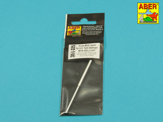 Aber 35L325 1:35 76mm M1A1 Barrel for M18 Hellcat U.S. Tank Destroyer