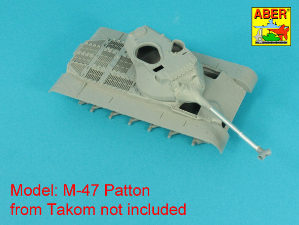 Aber 35L359 1:35 90mm barrel Y-Shaped Muzzel Brake with mantlet for M47