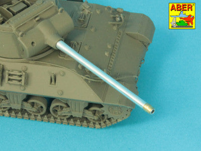 Aber 35L363 1:35 90mm M3 barrel with thread protector for tank destroyer M36