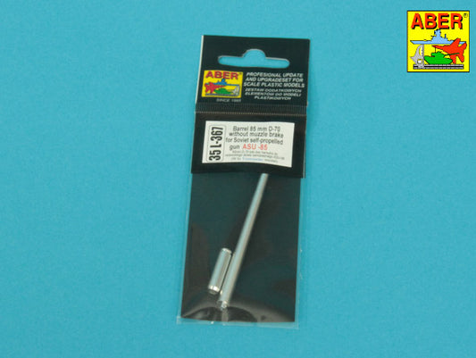 Aber 35L367 1:35 Barrel 85mm D-70 without muzzle brake for Soviet gun ASU-85