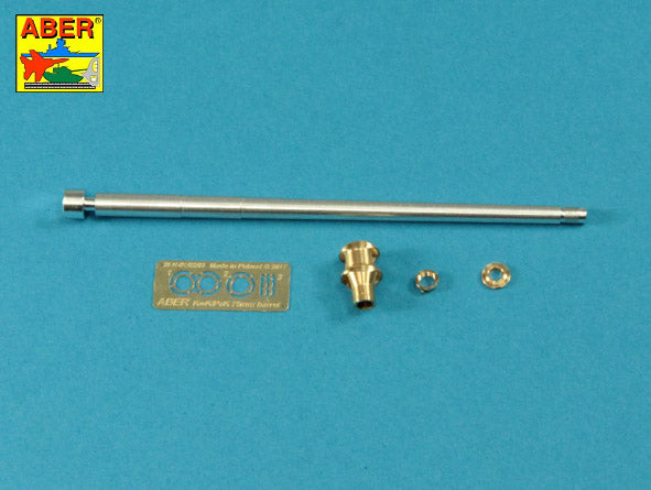 Aber 35L046N 1:35 German 75mm Barrel for KwK40L/48 with Early Model Muzzle Brake for Pz.Kpfw.VI Ausf.G Late-Ausf.H