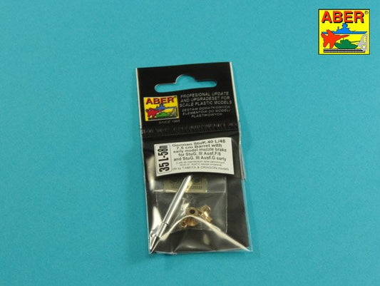 Aber 35L058N 1:35 German StuK.40 L/48 7,5cm Barrel with Early Model Muzzle Brake for StuG.III Ausf.F/8 & StuG.III Ausf.G Early