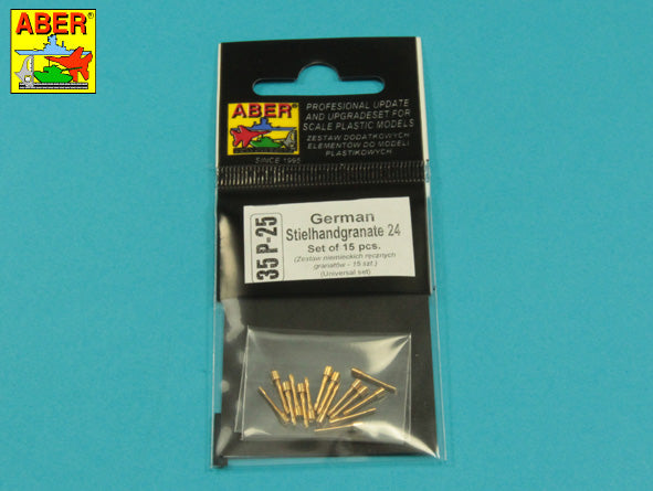 Aber 35P25 1:35 German Stielhamdgranate 24 (15pcs)