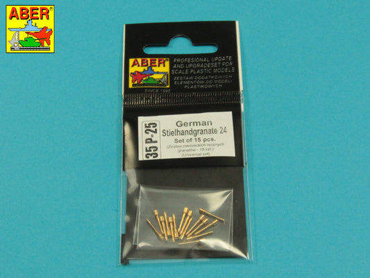 Aber 35P25 1:35 German Stielhamdgranate 24 (15pcs)