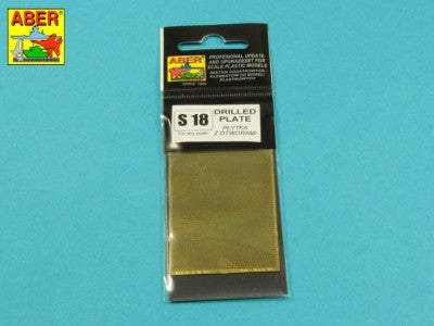 Aber 35S18 1:35 Fine Mesh Drilled Plate 1,0 mm