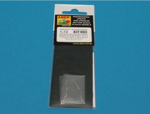 Aber A72003 1:72 Armament for Messerschmitt Bf-109E-3 to Bf-109G-4