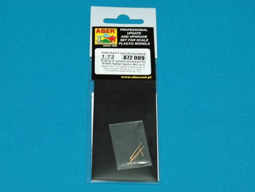Aber A72009 1:72 B Wing (2 Variant) Armament for Supermarine Spitfire Mk.I to Supermarine Spitfire Mk.V
