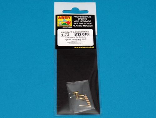 Aber A72010 1:72 Armament for Hawker Hurricane Mk.II Hispano 20mm x 4