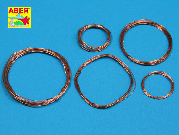 Aber ADZ-1 1:35 Wires Set (Diameter 0,2; 0,3; 0,4; 0,5; 0,6mm, Length 1m each)
