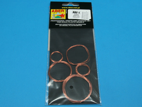 Aber ADZ-1 1:35 Wires Set (Diameter 0,2; 0,3; 0,4; 0,5; 0,6mm, Length 1m each)