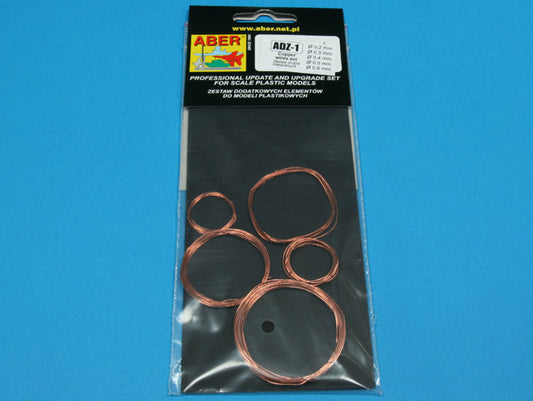 Aber ADZ-1 1:35 Wires Set (Diameter 0,2; 0,3; 0,4; 0,5; 0,6mm, Length 1m each)