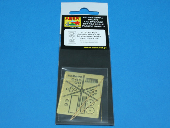 Aber R-30 1:35 German 2m, 1,8m and 1,4m Aerials for Command Tanks (WWII)