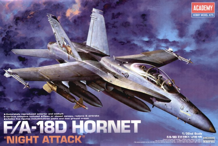 Academy 12103 1:32 McDonnell-Douglas F/A-18D Hornet