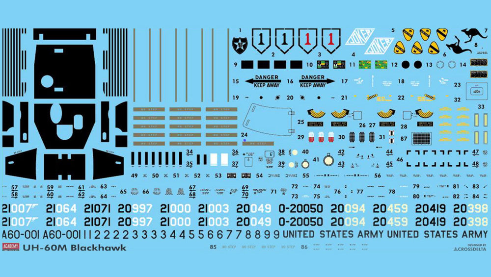 Academy 12135 1:35 Sikorsky UH-60M Back Hawk Utility Helicopter
