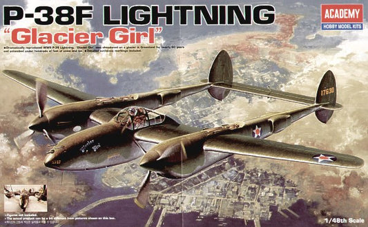 Academy 12208 1:48 Lockheed P-38F 'Glacier Girl'