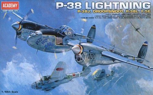 Academy 12282 1:48 Lockheed P-38J Lightning