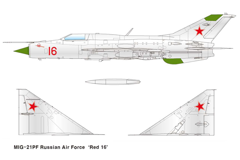 Academy 12320 1:48 Mikoyan MiG-21PF Fishbed-D