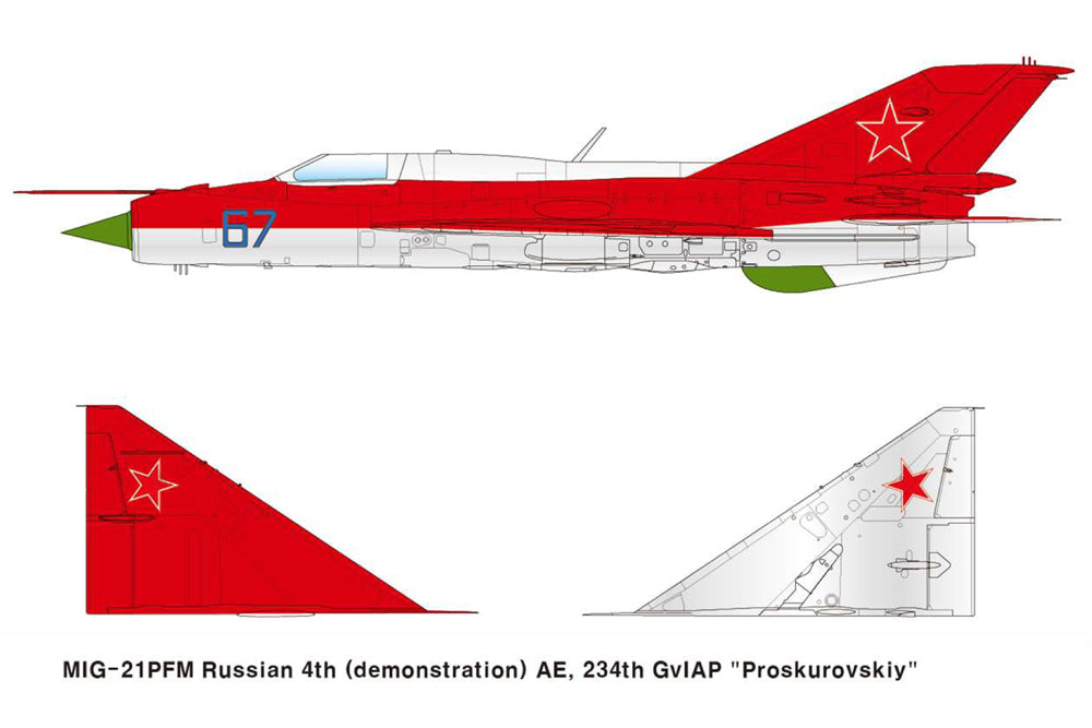 Academy 12320 1:48 Mikoyan MiG-21PF Fishbed-D