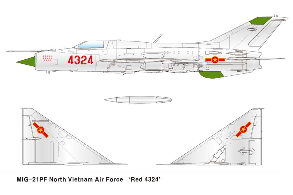 Academy 12320 1:48 Mikoyan MiG-21PF Fishbed-D