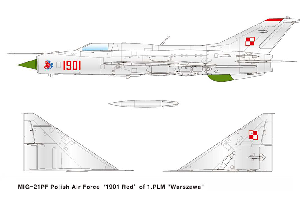 Academy 12320 1:48 Mikoyan MiG-21PF Fishbed-D