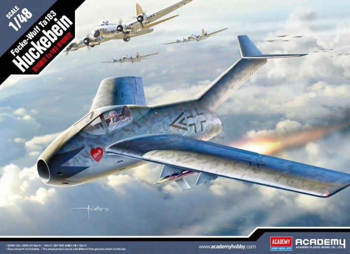 Academy 12327 1:48 Focke-Wulf Ta-183A Huckebein (ex AMTech and Tamiya)