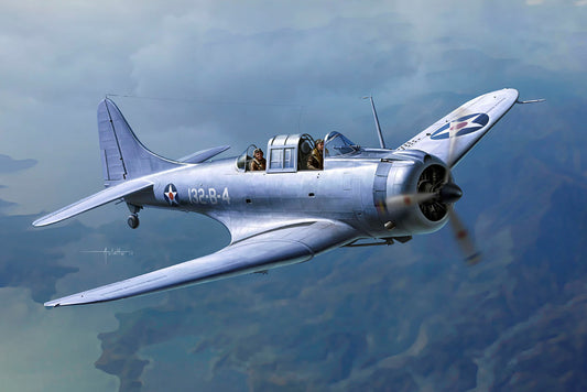 Academy 12331 1:48 Douglas SBD-1 Dauntless Pearl Harbor WWII US Navy Dive Bomber (ex-Accurate Miniatures)