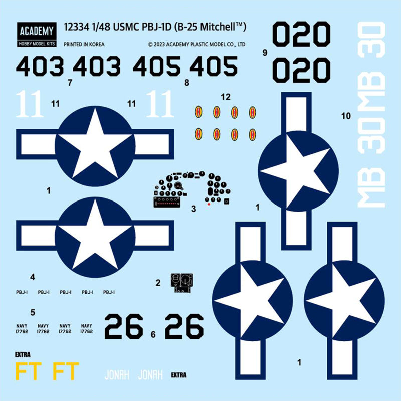 Academy 12334 1:48 North-American PBJ-1D (B-25 Mitchell)